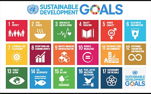 ,By MariaGershuni [Public domain], from Wikimedia Commons, 512px-Sustainable_Development_Goals