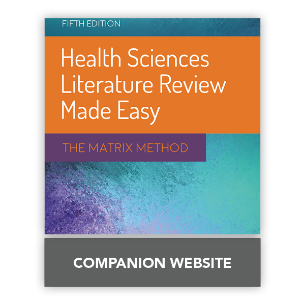 health sciences literature review made easy the matrix method